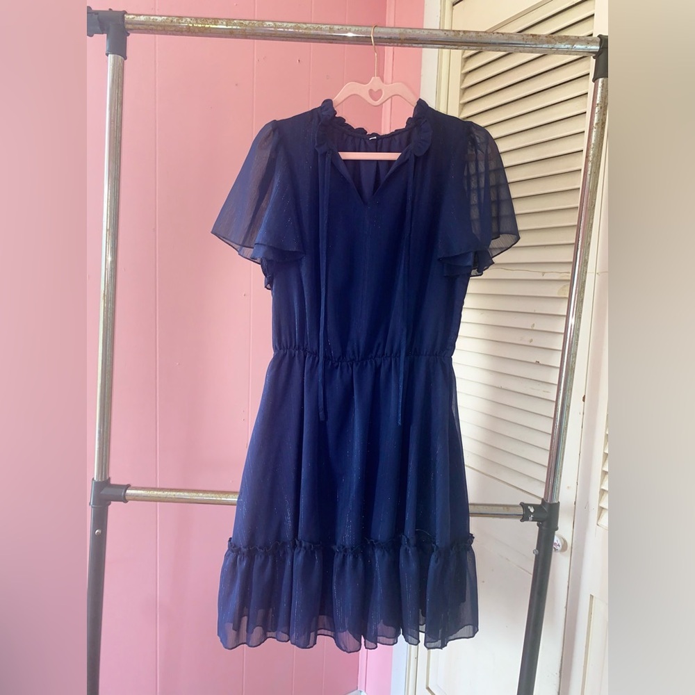 Elegant Navy Blue Dress